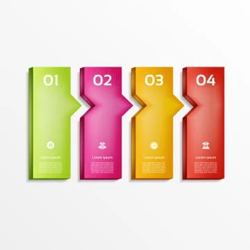 Modern  infographics options banner. Vector illustration. can be used for wor Stock Illustration