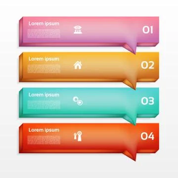 Modern  infographics options banner. Vector illustration. can be used for wor Stock Illustration