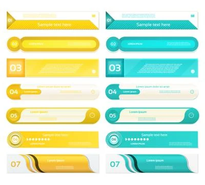 Modern infographics options banner. Vector illustration. can be used for work Stock Illustration