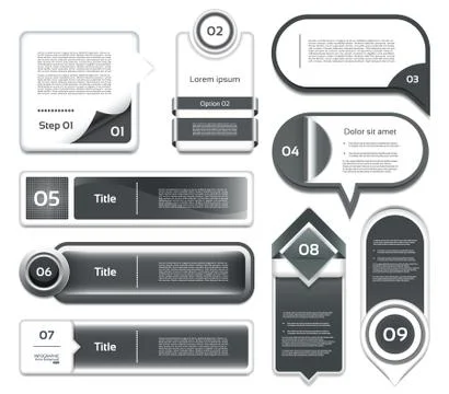 Modern infographics options banner. Vector illustration. can be used for work Stock-Illustration