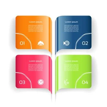 Modern  infographics options banner. Vector illustration. can be used for wor Stock Illustration