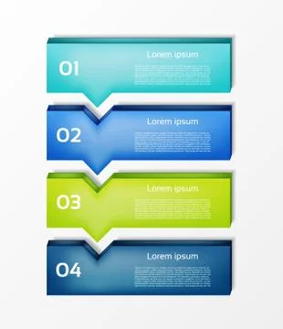 Modern  infographics options banner. Vector illustration. can be used for wor Stock Illustration