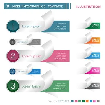 Modern infographics options banner. Vector illustration. can be used for work Stock Illustration