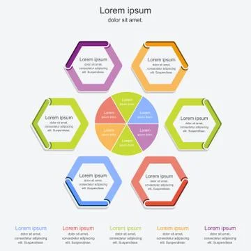 Modern infographics process template,vector illustration Stock Illustration