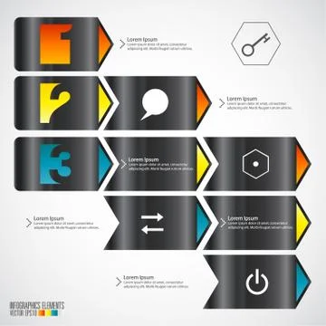 Modern infographics template Stock Illustration