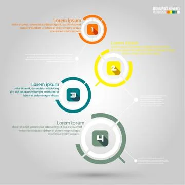 Modern infographics template Stock Illustration