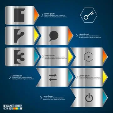 Modern infographics template Stock Illustration