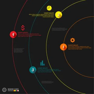 Modern infographics template Stock Illustration