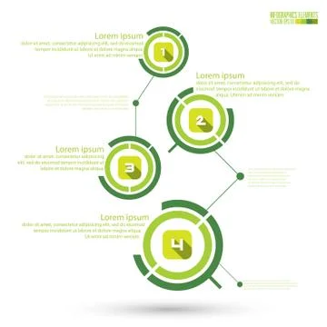 Modern infographics template Stock Illustration