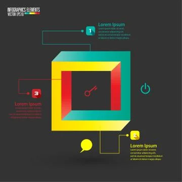 Modern infographics template Stock Illustration