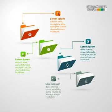 Modern infographics template Stock Illustration