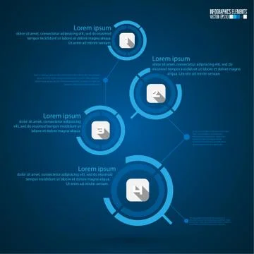 Modern infographics template Stock Illustration