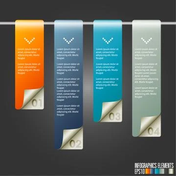Modern infographics template Stock Illustration