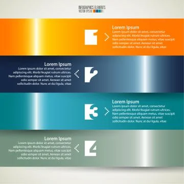 Modern infographics template Stock Illustration