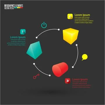 Modern infographics template Stock Illustration