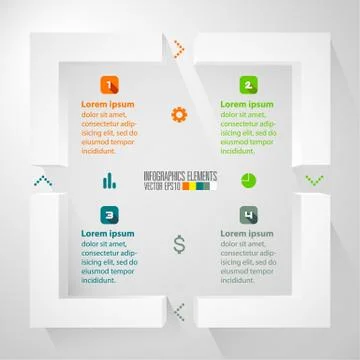 Modern infographics template Stock Illustration