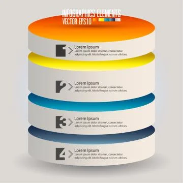 Modern infographics template Stock Illustration