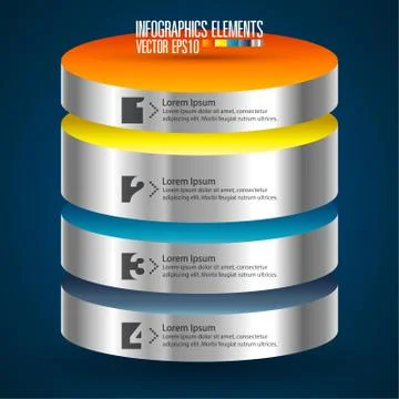 Modern infographics template Stock Illustration