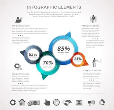 Modern infographics template Stock Illustration