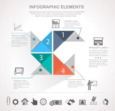 Modern infographics template Stock Illustration