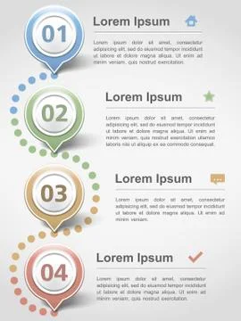 Modern inforgraphics design template Stock Illustration