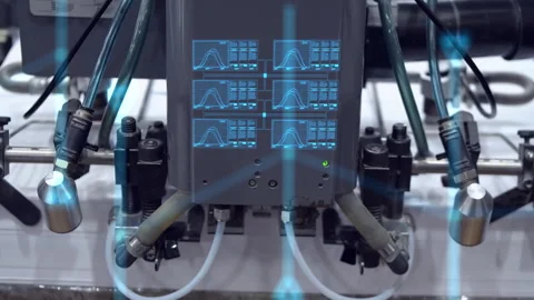 Modern information-based intelligent processing and big data production Stock Footage 323276225