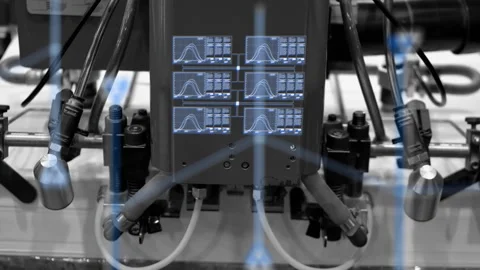 Modern information-based intelligent processing and big data production Stock Footage 323676505