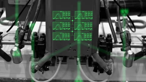 Modern information-based intelligent processing and big data production Stock Footage 323771148