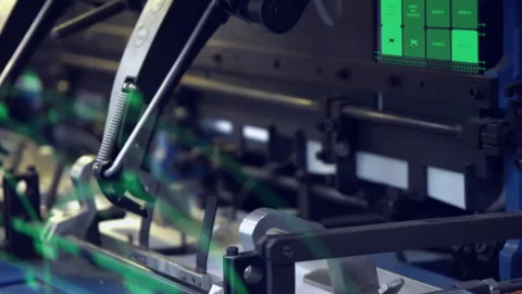 Modern information-based intelligent processing and big data production Stock Footage 323771505