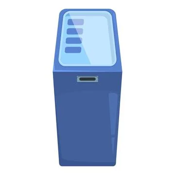 Modern information kiosk displaying important data Stock Illustration