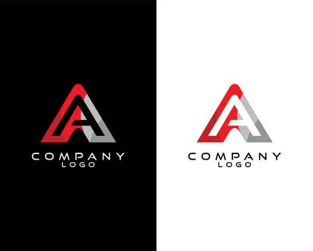 Modern initial aa, a logo design vector, with white and black color background Stock Illustration
