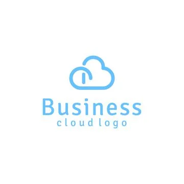 Modern Initial B for Cloud logo design Stock Illustration