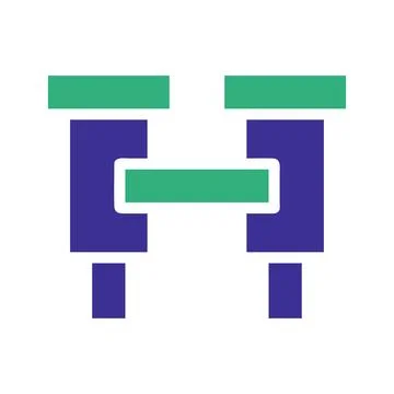 Modern Initial H Logo Icon Design Template Illustrazione stock