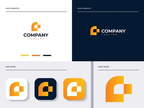 Modern Initial Letter C Logo Vector Design Template. Stock Illustration