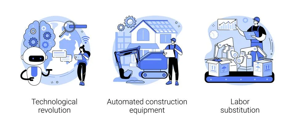 Modern innovation abstract concept vector illustrations. Ilustración de archivo