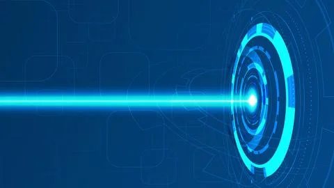 Modern innovative graphic background, speed light display backdrop Stock Illustration