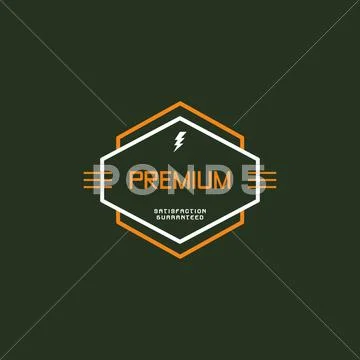 Modern insignia vintage label Stock Illustration