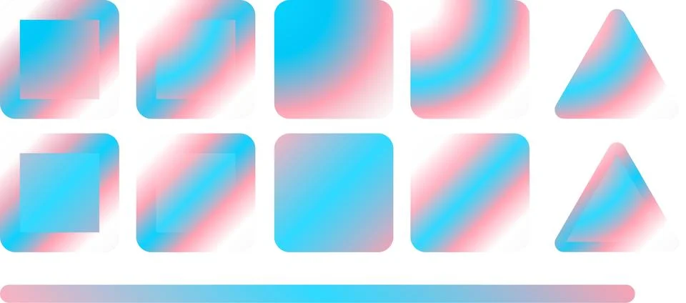 Modern Inspired Multi Unique Texture Pack Shiny Blurry Minimal Background f.. Stock Illustration