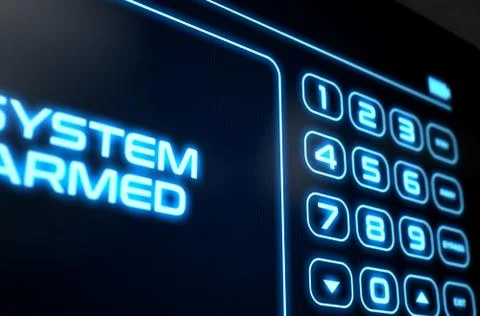 Modern Interactive Home Security Illustrazione stock