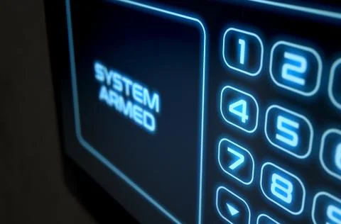 Modern Interactive Home Security Illustrazione stock