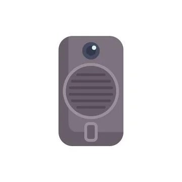 Modern intercom system with camera for home security Stock Illustration