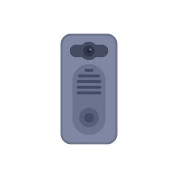 Modern intercom system displaying security features Stockillustratie