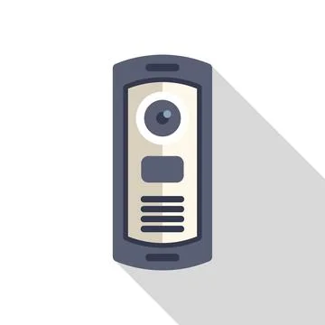 Modern intercom system providing security and communication Illustrazione stock