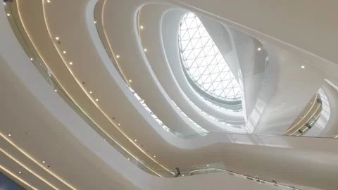 Modern Interior Architecture at Ombak KLCC in Kuala Lumpur, Malaysia Vídeo Stock 346469961