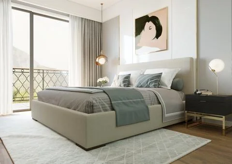 Modern interior background, apartment design concept Stock Illustration