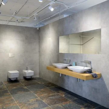 Modern interior. Bathroom Stock Photos