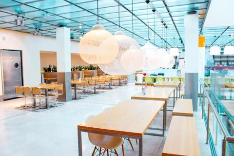 Modern interior cafe. Stock Photos