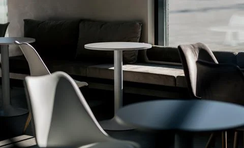 Modern interior of a cafe Foto stock