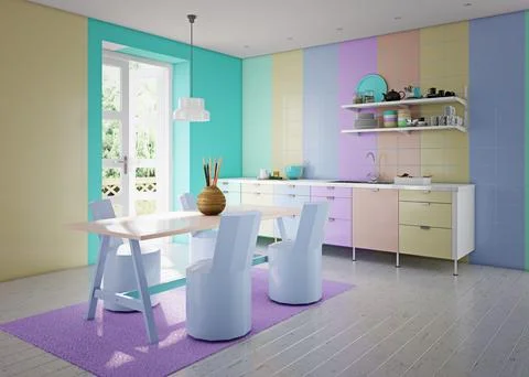 Modern interior design concept. Stock Illustration