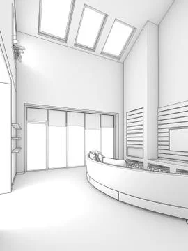 Modern interior design 스톡 일러스트